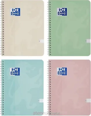 Zdjęcie produktu dla Kołozeszyt A4/80K kratka Touch Pastel (5szt)