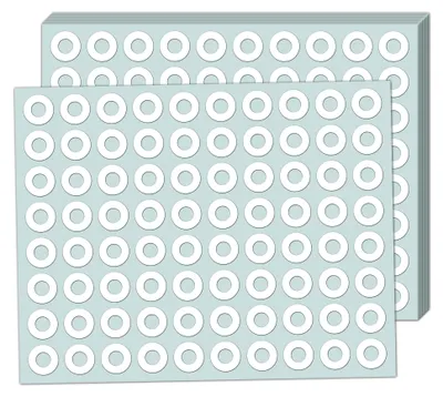Verstärkungsringe selbstklebend, 10.000 Stück, weiß, 13 mm
