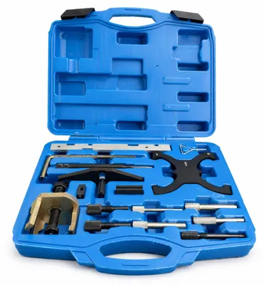 Immagine prodotto di Kit messa in fase motori, attrezzi per il bloccaggio della cinghia di distribuzione dell'albero a camme del motore, compatibile con Ford benzina e diesel Gebo Tools