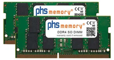 phs memory 32GB (2x16GB) Kit RAM Speicher kompatibel mit QNAP TS-673-4G DDR4 SO DIMM 2400MHz