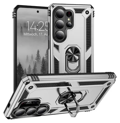 Produktbild von Armor Outdoor Handyhülle für Samsung Galaxy S26 Ultra Handy Panzer Case Cover Schutzhülle Farbe: Silber