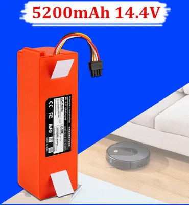 Produktbild von Topchances Li-Ion Ersatz Akku für Xiaomi Roborock S50 S51 S55 Kehrroboter, 6500 mAh, mit Schutzfunktionen, 37x37x140 mm, 390 g, -20 bis 40 Grad C