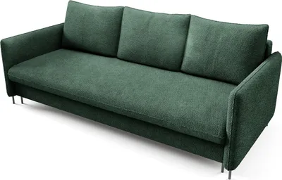Produktbild von BETTSO Schlafcouch mit Bettfunktion BELIS BOUCLE Multifunktionssofa Polstersofa in Grün mit Schlaffunktion