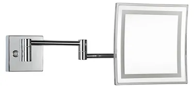 Produktbild von Bemeta Kosmetikspiegel mit LED-Beleuchtung, 225 x 225 mm, Chrom