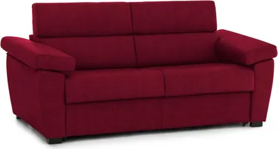 Immagine prodotto di Salorno - Divano Letto 2 Posti, 185x95 cm Rosso, Sfoderabile  Italy