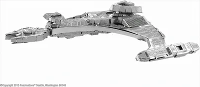 Produktbild von Metall Earth Klingon Vorcha Modell of Shuttlecraft Kit de Montage
