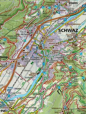 Obrázok produktu pre Turistická mapa KOMPASS 34 Tuxer Alpen, Inntal, Wipptal, Zillertal 1:50 000
