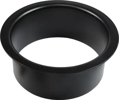 Produktbild von Edelstahl Abwurfring Orbikular 150 Schwarz Abfallring 150x 70 Hygiene Ringblende