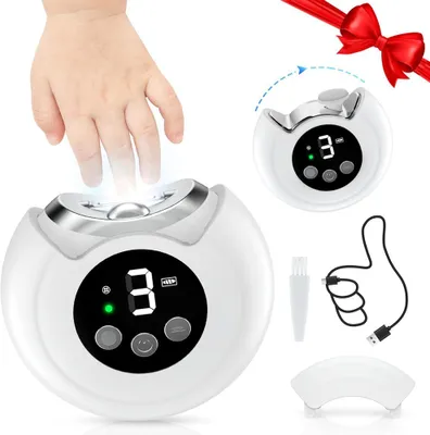 Produktbild von 3-in-1 Elektrischer Nagelknipser, tragbarer Nagelschneider für Senioren mit Licht, 3 Geschwindigkeiten, automatischer Nagelschneider, wiederaufladbar
