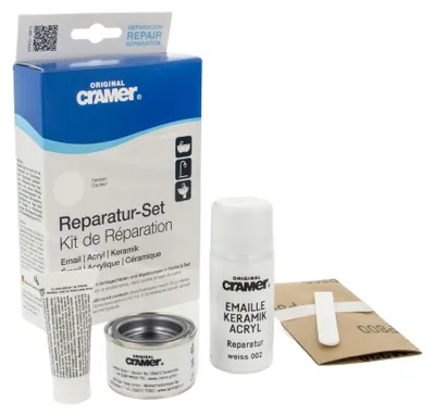 Produktbild von CRAMER Reparatur-Set für Abplatzungen an Keramik, Email und Acryl  - reinweiss - CRA 16002 DE