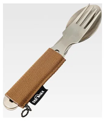 Produktbild von Besteckset 1 (3-teilig) - Campingbesteck aus Edelstahl mit Messer, Gabel und Löffel