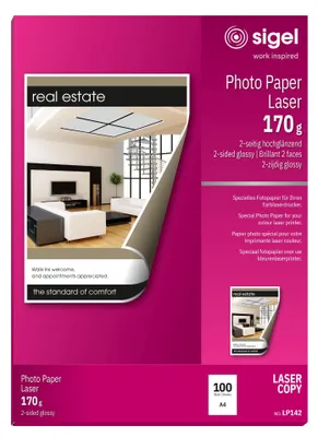 Obrázok produktu pre sigel Foto-Papier, DIN A4, 170 g/qm, 2-seitig glossy