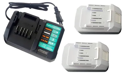 2 Ersatzakkus 14,4 V 1300 mAh + Ladegerät für Makita