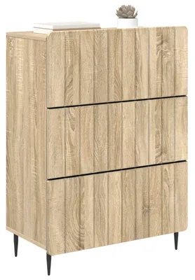 Produktbild von vidaXL Schubladenschrank Sonoma-Eiche 66 x 34,5 x 92 cm Holzwerkstoff