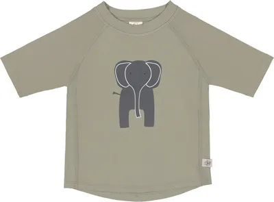 Produktbild von Lässig Splash & Fun UV Shirt Kinder Kurzarm Rashguard -   Elephant olive, 03-06 Monate Gr.  62/68