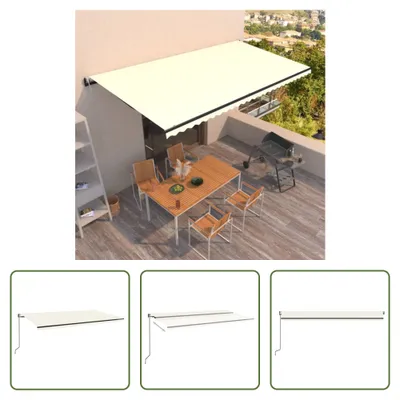 Immagine prodotto di The Living Store Tenda da sole automatica a scomparsa 600x350 cm Crema