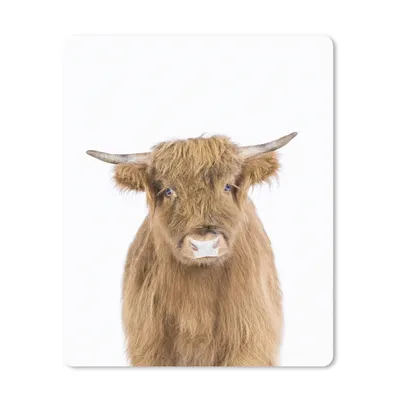 Produktbild von MuchoWow® Mauspad Mousepad Schottischer Hochländer - Tiere - Braun - Natur 19x23 cm - Mousepads - Maus Mat - Pad - Mausunterlage - Mauspads - Spielen