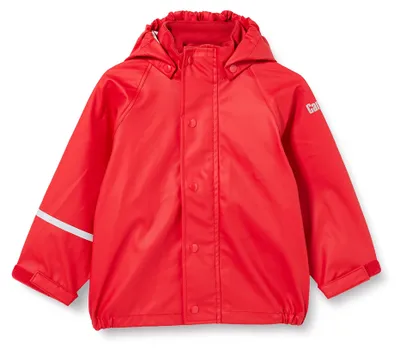Productafbeelding van CareTec Regenjas voor kinderen, uni - Polyurethanregenjas zonder fleece, rood (402), maat 98 EU