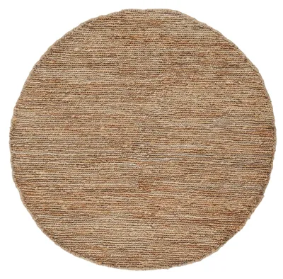 Produktbild von Juteteppich Nala Rund Beige Ø 200 cm | Moderner Teppich für Wohn- und Schlafzimmer