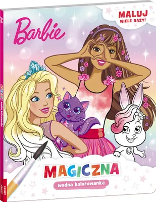 Produktbild von Barbie Zauber-Wassermalbuch Meerjungfrauen, Feen und Prinzessinnen 26,4 x 22,3 cm
