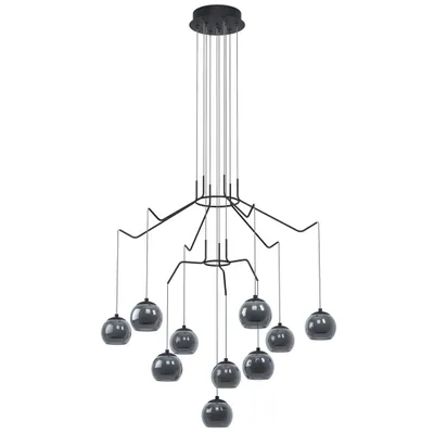 Produktbild von EGLO Rovigana, Schwarz, Schwarz, Opal, Stahl, Matte, Drinnen, IP20