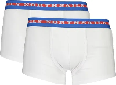 Zdjęcie produktu dla Bokserki North Sails (2 pack) - Męskie - Bawełna (Biały (Elastyczny dwukolorowy) S)