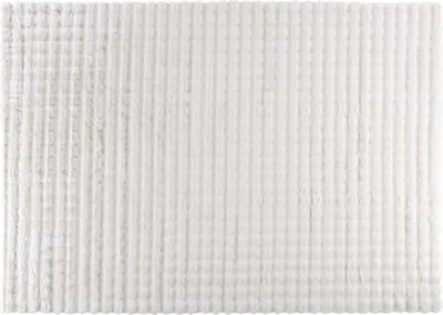 Image de FURNLUX Tapis de salon Novis Blanc 200cm / Couleur principale : Blanc / Dimensions : 200 x 290 x 3 cm