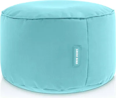 Produktbild von Green Bean® Sitzsack-Hocker "Stay" 45x25cm mit EPS-Perlen Füllung - Fußhocker Sitz-Pouf für Sitzsäcke - Fußablage Sitzkissen Sitzhocker Aquamarin
