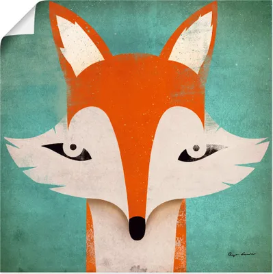 Produktbild von ARTland Poster Fuchs Größe: 40x40 cm