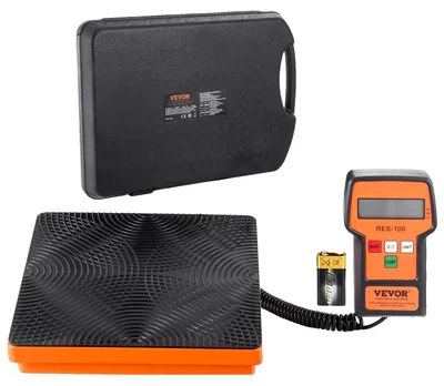 Productafbeelding van VEVOR Koelmiddelenweegschaal 50 kg, voor het terugwinnen van koelmiddelen, Freonweegschaal, met bedrade afstandsbediening, 2 g, hoogwaardige elektronische digitale weegschaal voor het terugwinnen van koelmiddelen, met koffer en droge batterij