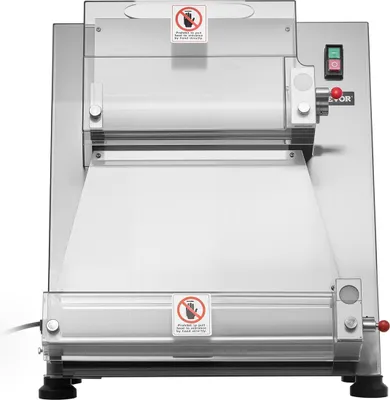 Zdjęcie produktu dla 16-calowa półautomatyczna maszyna do wałkowania ciasta na pizzę, komercyjna prasa do ciasta