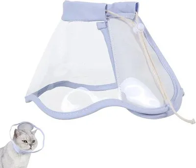 Productafbeelding van Ibenzoa® Beschermhalsband voor kleine dieren (hond, kat, konijn) – verstelbare herstelhalsband na operatie/blessure, ademend en gemakkelijk schoon te maken