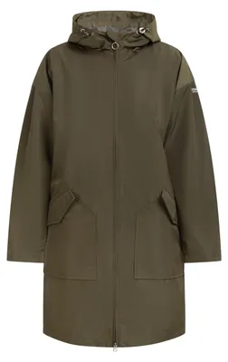 Image de CALEY Manteau mi-saison pour femme - matière recyclée - vert olive, L