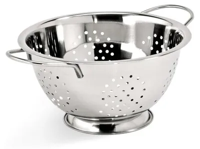 Produktbild von 12x Seiher, Ø 24 cm, Perforierung Ø 4 mm, Chromnickelstahl