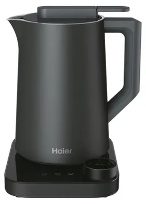 Produktbild von Haier HKE7W 011, 1,3 l, 2200 W, Grau, Kunststoff, Regelbare Temperatur, Wasserstandsanzeige