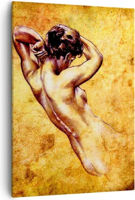 Produktbild von Bild auf Leinwand - Leinwandbild - Einteilig - Weibliches Modell Körper posiert - 50x70cm - Wand Bild - Wandbilder - Leinwanddruck - Wanddekoration - Leinwand bilder - Wandbild - PA50x70-0520