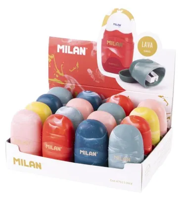Obrázok produktu pre Milan 4701116LV, Ručný orezávač ceruzky, Rôzne farby, Oceľ, Všestranný, 35 mm, 24 mm