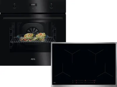 Produktbild von AEG AB17B Set Backofen BEK43511XB + Induktionskochfeld OIO84A00XB