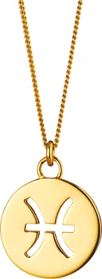Produktbild von cai Halskette Fische Sternzeichen 925/- Sterling Silber vergoldet