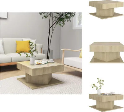 Obrázek produktu pro vidaXL Konferenční stolek Sonoma dub 57x57x30 cm materiál na bázi dřeva - Konferenční stolky