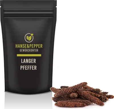 Produktbild von 100g Langer Pfeffer Stangen indischer Pfeffer ganz natürlich vom Hanse&Pepper Gewürzkontor - Gourmet Serie