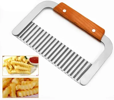 Produktbild von Edelstahl Wellenschneider Gemüsehobel, Kartoffelschneider Kartoffel Cutter Seifenschneider Küche Schneidwerkzeug für Kartoffeln Karotten Gurken Handgemachte Seife
