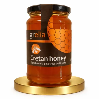 Zdjęcie produktu dla Grecki miód tymiankowy z Krety 420 g – naturalny miód
