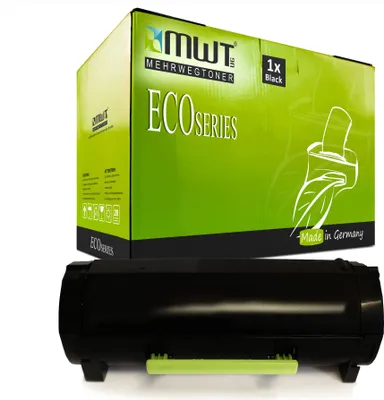 Produktbild von 1 Mehrwegtoner kompatible Lasertoner ersetzt Lexmark 51B2000 Schwarz