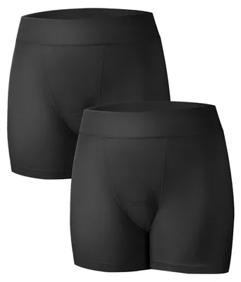 Obrázok produktu pre TIICHOO Dámske nohavičky na absorbovanie menštruácie, model boxerky (veľkosť L, 2 kusy, čierna)