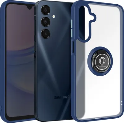 Produktbild von Avizar, Handyhülle für Samsung Galaxy A16 Metallring, Video-Halterung, Nachtblau