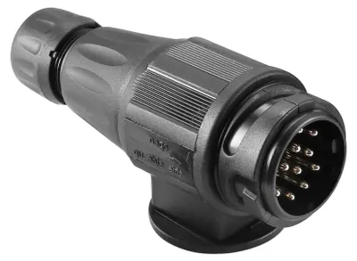 Produktbild von 13-poliger Anhängerstecker, 12V, wasserdicht, Gehäuse aus ABS-Kunststoff