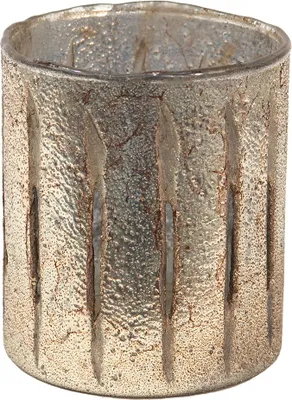 Produktbild von Clayre & Eef Teelichthalter Ø 11x13 cm Goldfarbig Glas
