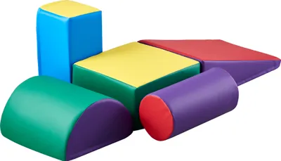 Immagine prodotto di VEVOR blocchi da costruzione morbidi, set da 5 pezzi, blocchi da costruzione in schiuma per bambini da 6 mesi a 3 anni, grandi blocchi da costruzione in Finto cuoio, set da gioco per arrampicarsi e gattonare in casa