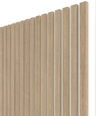 Obrázok produktu pre Akustický panel WALL CONCEPT Dub Butterscotch, biely filc + MDF, 2750 x 604 x 21 mm, 1,66 m²